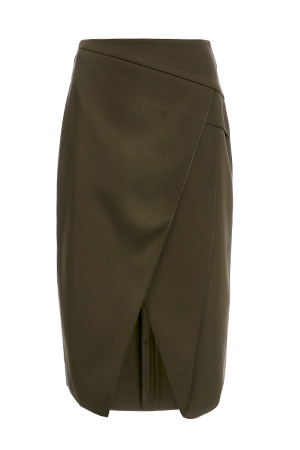 Cameo Fall Back Wrap Midi Skirt