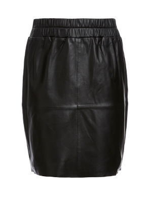 Just Female Wolly Leather Skirt