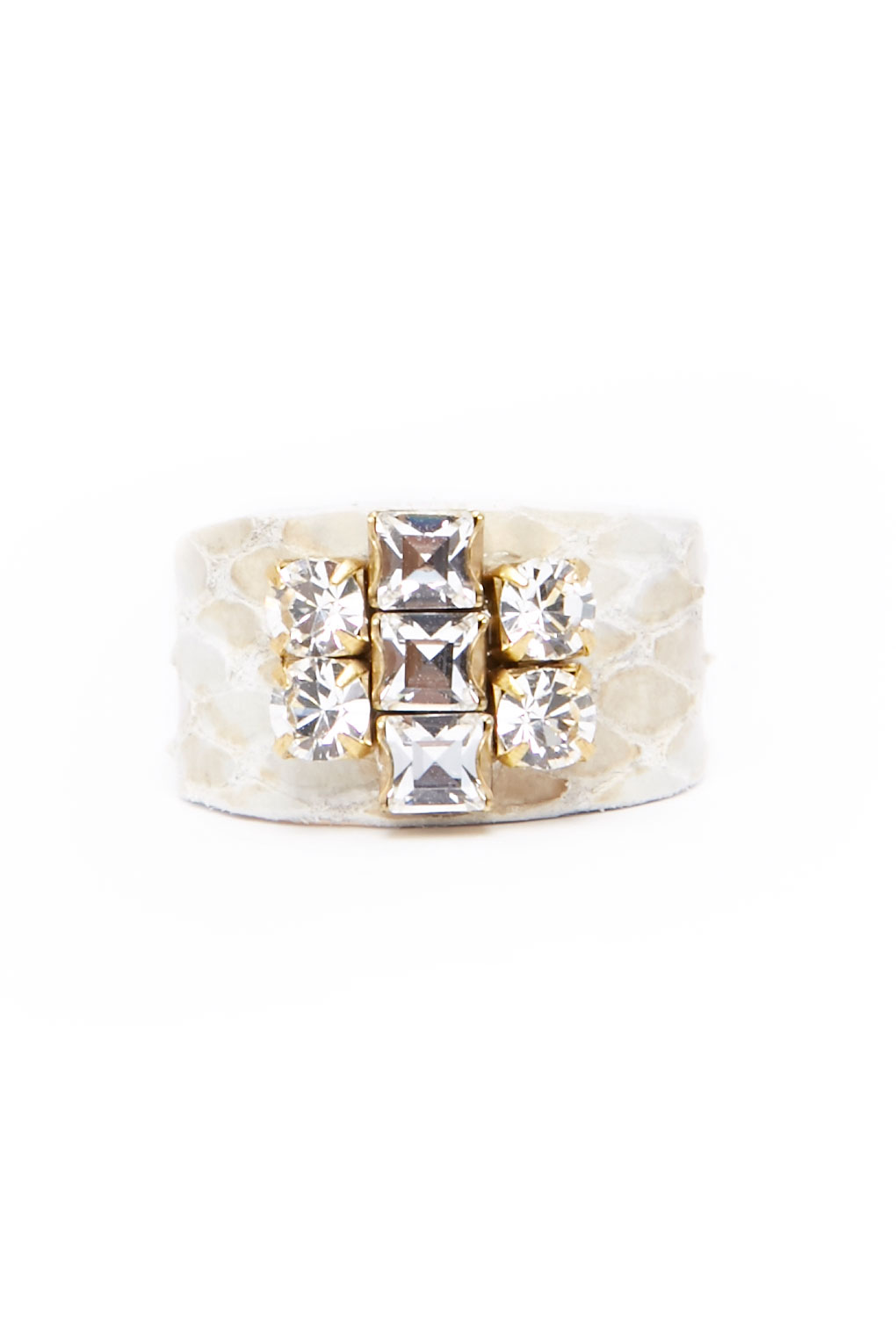 Sandy Hyun 22k Reptile Crystal Ring