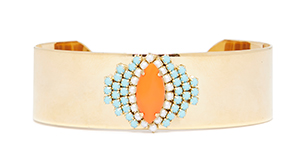 Sandy Hyun crystal Lucite Bracelet