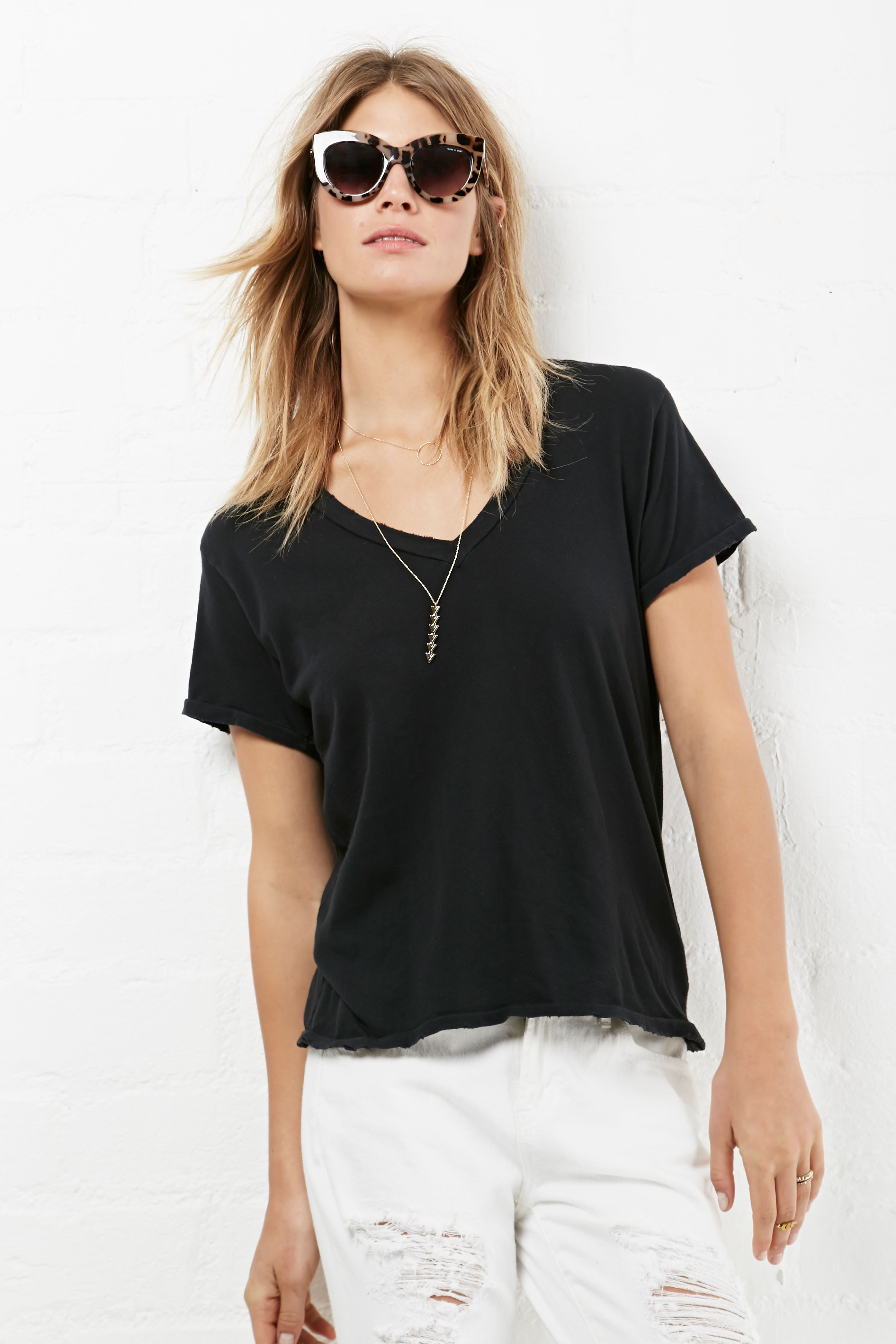 Current/Elliott The V-Neck Tee
