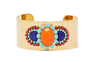 Sandy Hyun Vintage Glass Bracelet