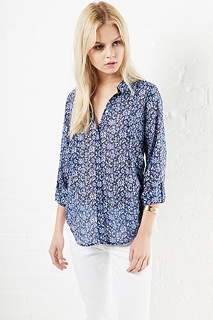 Joie Katrine Silk Blend Blouse