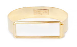 A.V. Max 22k Rectangle Hinge Bracelet