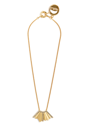 Giles & Brother Ray Fan Pave Pendant Necklace
