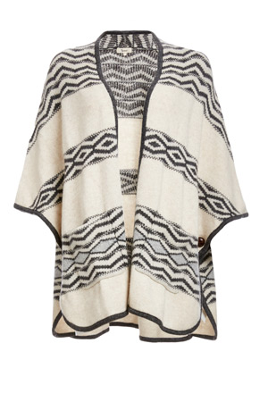 Yerse Wool Blend Poncho