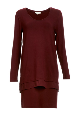 Yerse Layerd Jersey Knit Dress