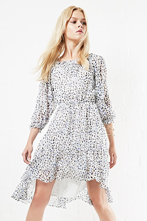 Diane Von Furstenberg Silk Camila Chiffon Dress