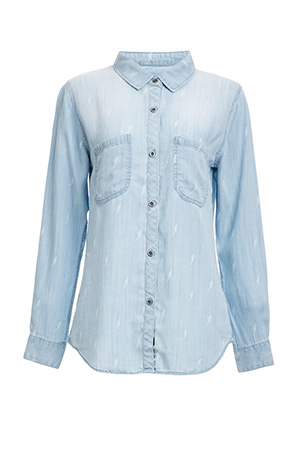 Rails Carter Chambray Lightning Bolt Shirt