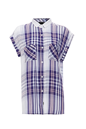Rails Britt Short Sleeve Plaid Button Down Shirt