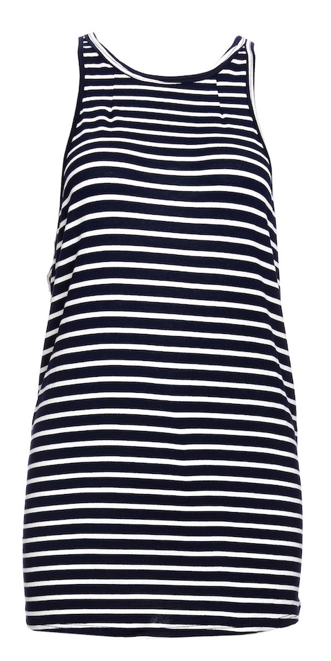 Babakul Knotty Gal Open Back Jersey Knit Tank