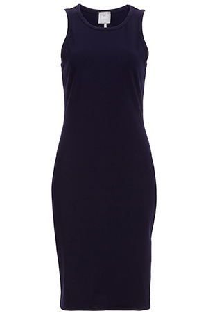 BOBI Fitted Shift Dress with Slit