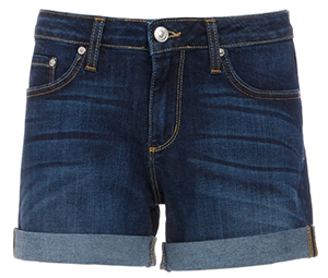 Just Black Laguna Midrise Cuffed Shorts