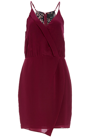 Greylin Sera Silk Wrap Style Dress