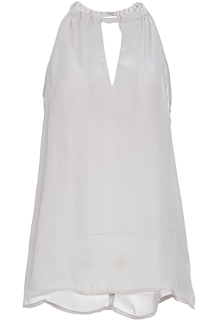BB Dakota Sabina Silk Keyhole Top
