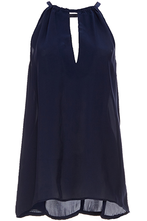 BB Dakota Sabina Silk Keyhole Top