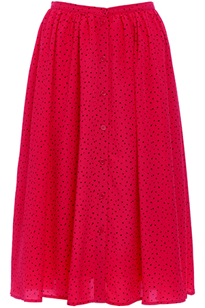 BB Dakota Raquel Chiffon Button Up MIdi Skirt