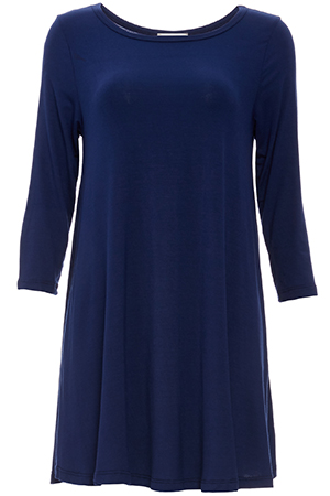 3/4 Sleeve Trapeze Dress