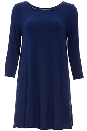 3/4 Sleeve Trapeze Dress