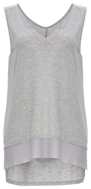 Sleeveless V-Neck Knit Top