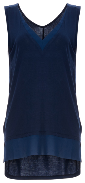 Sleeveless V-Neck Knit Top