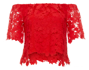 Floral Lace Off-Shoulder Top