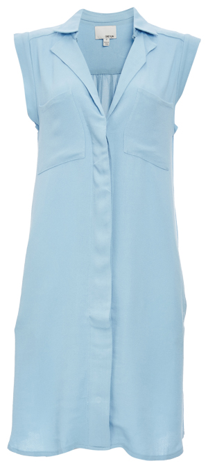 Greylin Tristan Woven Sleeveless Button Front Dress