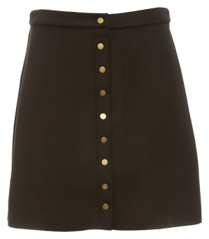 Jonesy Button Front Scuba Skirt