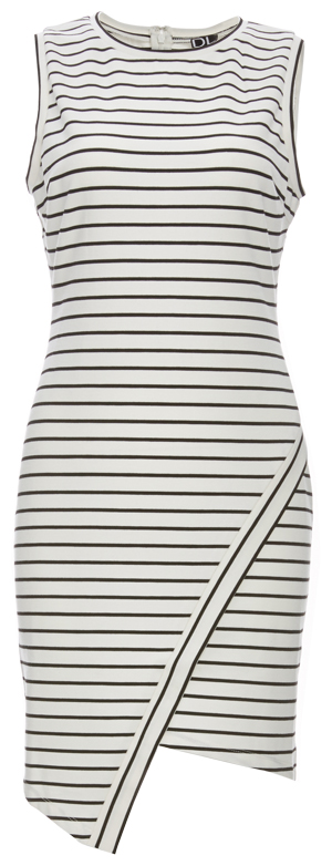 Sleeveless Elaina Asym Knit Ponte Dress