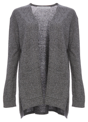 Susana Monaco Open Front Heathered Knit Cardigan