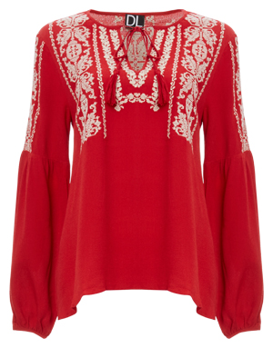 Amalfi Dreaming Embroidery Blouse