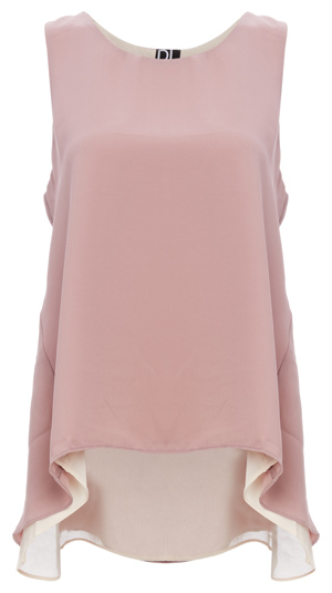 Meredith Contrast Lined Sleeveless Blouse