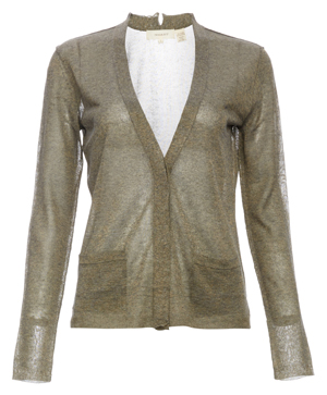 Inhabit Sheer Metallic Cardigan