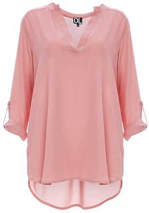 Tuck Me In or Keep Me Out Roll Sleeve Blouse