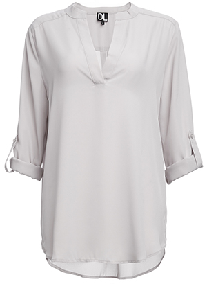 Tuck Me In or Keep Me Out Roll Sleeve Blouse