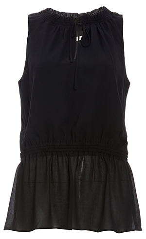 Susana Monaco Day Dream Ruche Neck and Waist Top