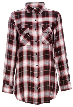 BB Dakota Arizona Plaid Blouse