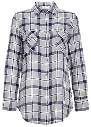 BB Dakota Arizona Plaid Blouse