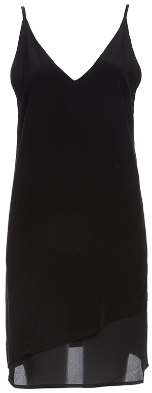 Diane Sheer Inset Slip Dress