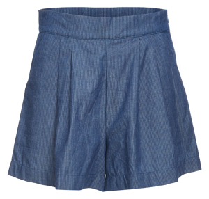 Pinstripes High Waist Shorts