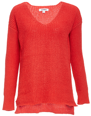 BB Dakota V-Neck Weave Knit Sweater