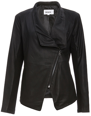 BB Dakota Draped Leather Jacket