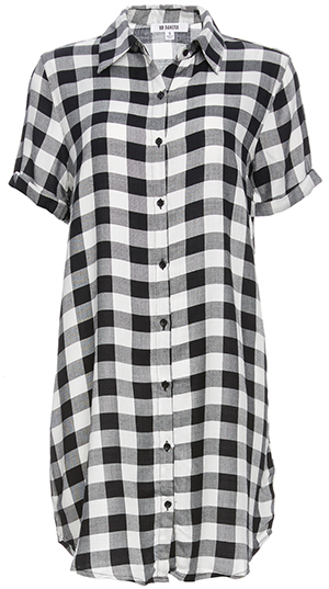 BB Dakota Gingham Button Up Shirtdress