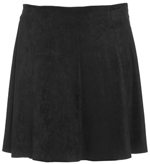 BB Dakota Adriana Velvet Raw Hem Short Skirt