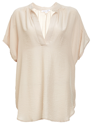 Layla V-Neck Popover Blouse