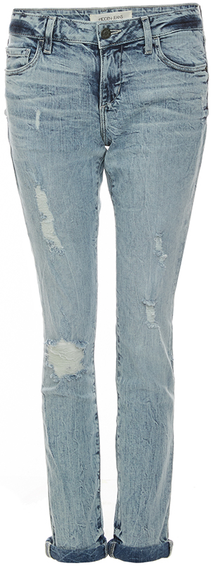 Hidden Jeans Acid Wash Distressed Midrise Cuffed Skinny Jeans