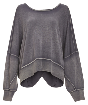 Free People Super Soft Knit Open Back Sweatshirt