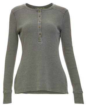 Stateside Long Sleeve Thermal Henley