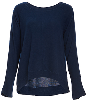 Long Sleeve Seamed Sweater