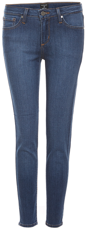Just Black Karly Mid Rise Cropped Denim